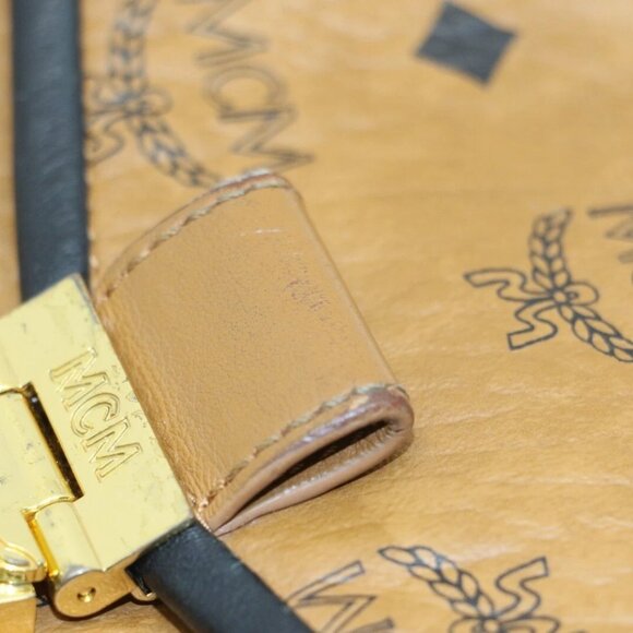 MCM Millie Visetos Medium Leather Crossbody - Brown/Black - Picture 8 of 16